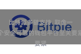 比特派多链支持 取舍一个安全可靠的钱包平台至关要紧