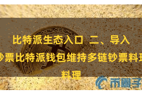 比特派生态入口 二、导入钞票比特派钱包维持多链钞票料理