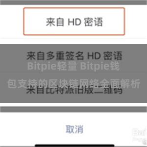 Bitpie轻量 Bitpie钱包支持的区块链网络全面解析