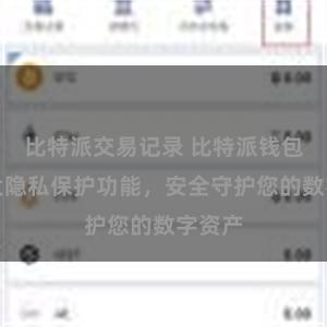 比特派交易记录 比特派钱包：强大隐私保护功能，安全守护您的数字资产