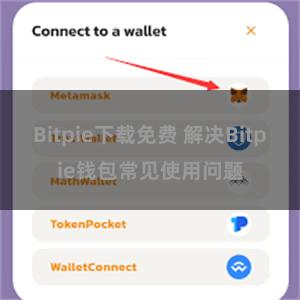 Bitpie下载免费 解决Bitpie钱包常见使用问题