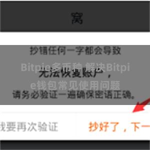 Bitpie多币种 解决Bitpie钱包常见使用问题