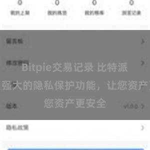 Bitpie交易记录 比特派钱包：强大的隐私保护功能，让您资产更安全