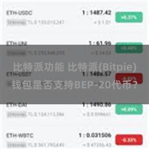 比特派功能 比特派(Bitpie)钱包是否支持BEP-20代币？