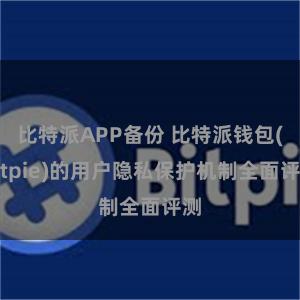 比特派APP备份 比特派钱包(Bitpie)的用户隐私保护机制全面评测