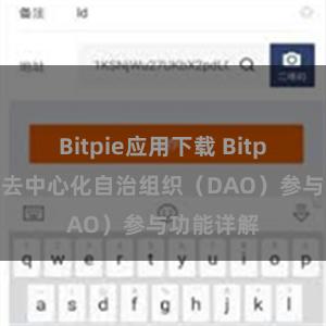 Bitpie应用下载 Bitpie钱包的去中心化自治组织（DAO）参与功能详解