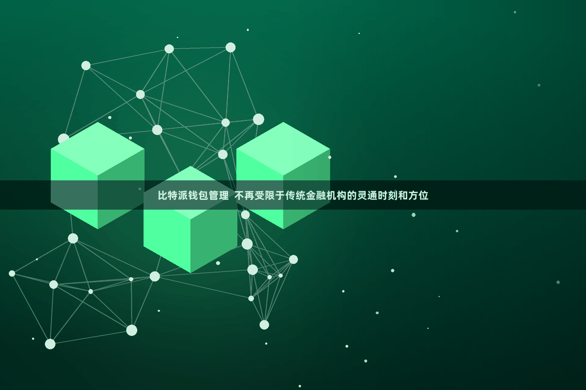 比特派钱包管理  不再受限于传统金融机构的灵通时刻和方位